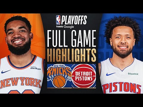 #3 KNICKS at #6 PISTONS | FULL GAME 3 HIGHLIGHTS | April 24, 2025