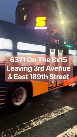 MTA New York City Bus: 2026 New Flyer XD60 "Xcelsior" #6371 On The Bx15 Leaving 3rd Av & 189th St