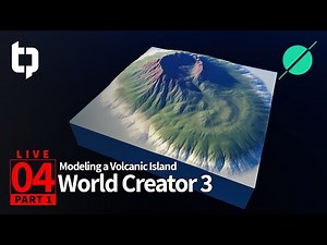 World Creator 3 LIVE | 04 Part 1 | Modeling a Volcanic Island