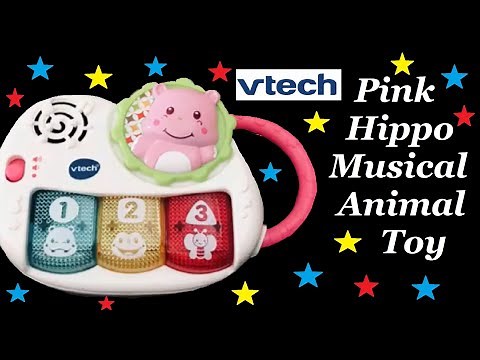 VTech Pink Hippo Musical Flashing 123 Activity Children's Toy