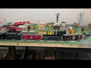 Commodore Vanderbilt passenger train inner loop, Southern Pacific freight, outer loop.