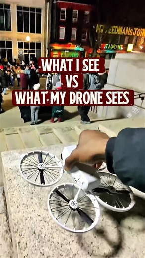 Salley Salley on Instagram: "Another behind-the-scenes of my video production process using he Meta Ray Ban Glasses. This time I’m taking my DJI FLIP drone up to the sky for some ariel shots of the Trenton Christmas Tree and the parade passing by 🤩🔥 #drone #pov #videography #rayban"