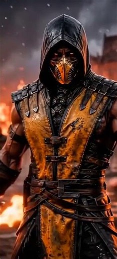 Mortal Kombat Scorpion - Android/Iphone Epic Live 4K Wallpaper, #mk11 #mk1 #hanzohasashi
