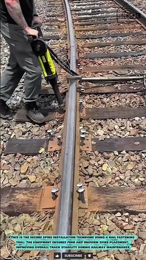 Rail Alignment Tool: Secure Spike Installation Technique #innovationtools