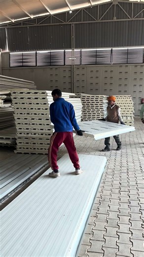 Puf Panel Cutting Machine Work