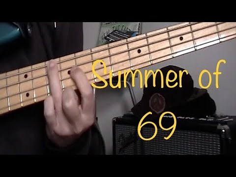 How to Play Summer of 69 on Bass Guitar