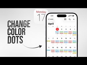 How to Change the Color Dots on iPhone Calendar (tutorial)
