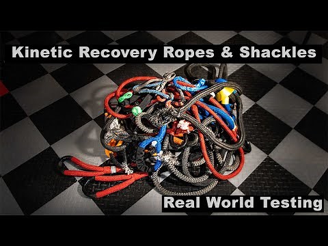 Kinetic Recovery Ropes & Shackles - Field testing & cutting.