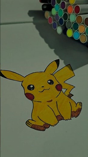 ✨ Cute Pikachu Drawing | Easy Pikachu Sketch Tutorial 🎨 | How to Draw Pikachu #cartoonworld #art