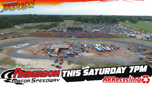 7.3K views · 51 reactions | Anderson Motor Speedway - THIS SATURDAY! SCHOOL BUS RACING RETURNS TO SOUTH CAROLINA tourofdestruction.com/anderson | Tour of Destruction | Facebook