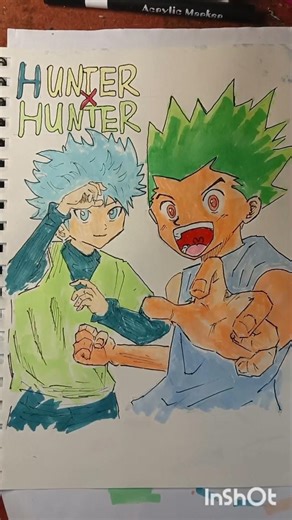 Drawing Gon X Killua #drawing #hunterxhunter