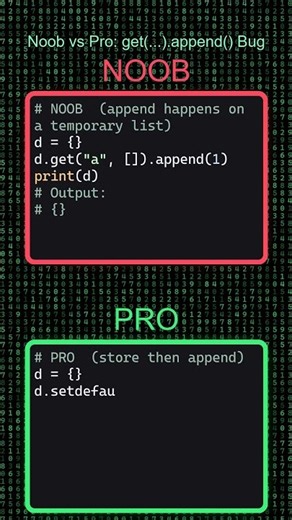 Noob vs Pro: get(...).append() Bug