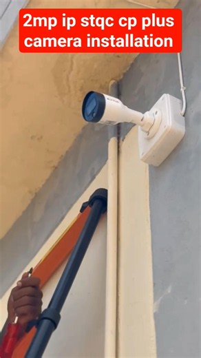 2mp ip stqc camera installation cp plus #youtubeshorts #cpplus #ipcamera