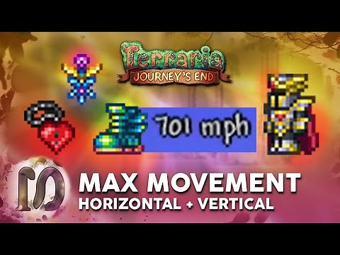 Fastest Movement Speed in Terraria 1.4 Journey's End (No Portals) - Max Movement Speed in Terraria