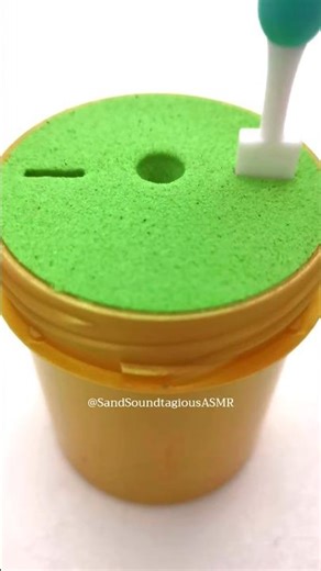 Satisfying Kinetic Sand Poking & Scooping ASMR – So Relaxing 1664 #shorts