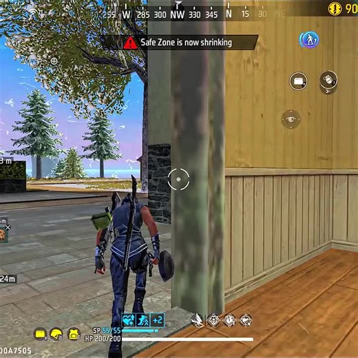 Flying Hacker VS Me 💀🔥 #freefire #gaming #foryoupage #blue_ff