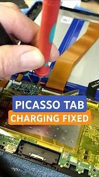 Picasso Tab Tablet battery charging fixed! #righttorepair #tabletrepair