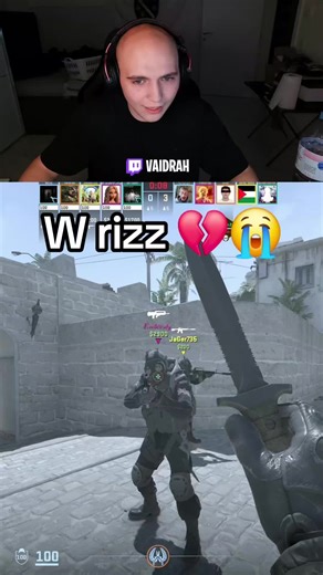 W rizz 💔😭 #cs2 #rizz | airball rizz