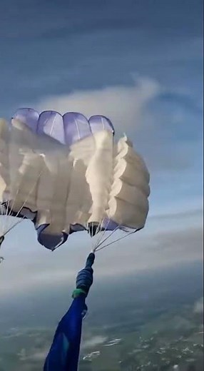 Skydiver Collides With Parachute in Midair