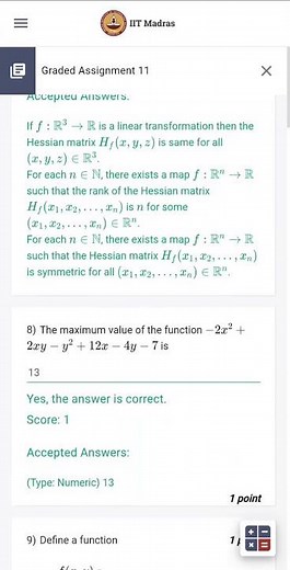 Maths 2 Week 11 Graded Assignment || IIT Madras BS Degree