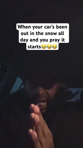When Your Car Has Been in the Cold All Day and You Pray It Starts 😂❄️ Holy Spirit Activate