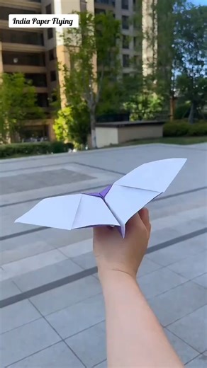 new Wing butterfly plane 🥰 , how to make a paper flipping bat airplane tutorial #shorts #paper