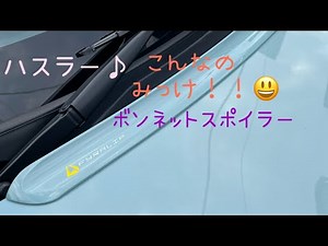 ハスラー🚙 ボンネットスポイラー♪