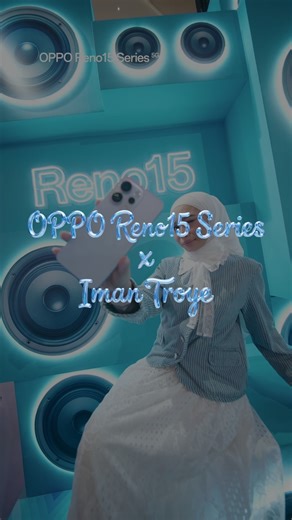 #OPPOReno15Series5G frames Iman Troye in pure main-character energy ✨ AI Motion Photo Popout makes every moment pop — easy, effortless, full of energy. With the Dancing Aurora design sparkling in every move, the 0.6x ultra-wide #SelfieFitCheck grabs her look, the vibe, and all the live energy in one shot. Shop now: https://tinyurl.com/Reno15-info | OPPO