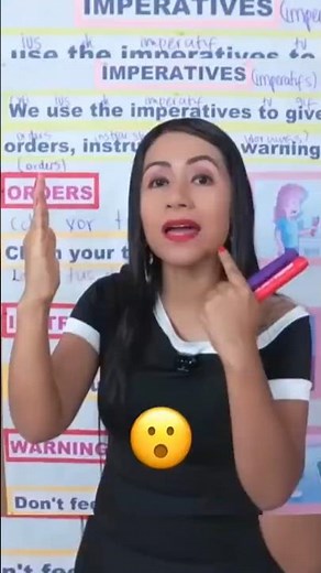 Learn the IMPERATIVES with the teacher in English 🤗 #easyenglishtv #english #englishathome