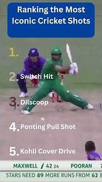 Ranking the Most Iconic Cricket Shots