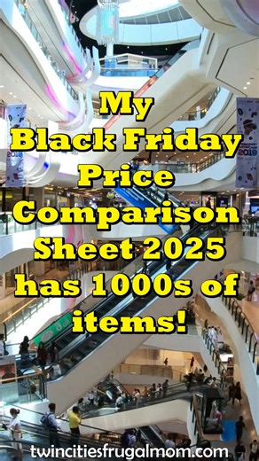 14K views · 14 reactions | My Black Friday Price Comparison Sheet 2025 has 1000s of items from stores like: Target Walmart JcPenney Office Depot/Max Amazon Best Buy GameStop The Home Depot AND MORE See full list: https://twincitiesfrugalmom.com/2025/11/black-friday-price-comparison-sheet-2025/ | Twin Cities Frugal Mom | Facebook