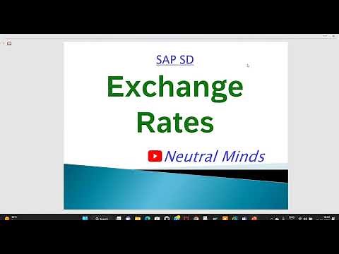 SAP SD Exchange Rates in Sales order and Billing document