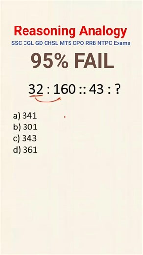 Number Analogy Question Trick 🔥 | Competitive Reasoning | #shorts