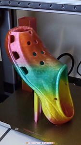 3D Printed Adult Crocs! Model Link : makerworld 491391 #3dprinting #3dprinted #3dprint #crocs #sandals #satisfying #asmr #shoes | MM 3D Print Explorer