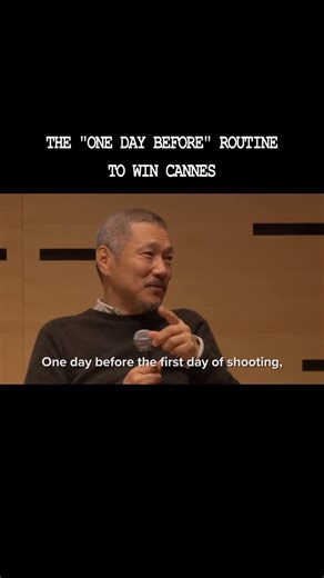Cinetoid | Asian Cinema & Series | HOW TO WIN CANNES. (The ”Day Before“ Routine) Blockbuster movies take 3 years to prepare. Hong Sang-soo takes 1 day. The Timeline of a... | Instagram