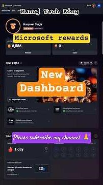 Microsoft rewards new dashboard🤩 | Microsoft rewards new update | #microsoftrewards #microsoft