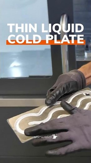Thin liquid cold plate with Friction Stir Welding