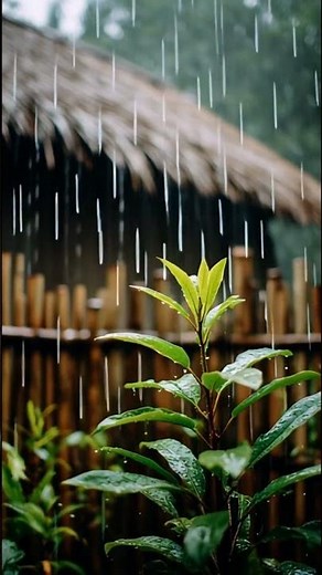 Sounds of Rain Drops to Relieve Stress and Train focus 🌨🌨🌱🌱 #therapy #heavyrain #rainforsleep