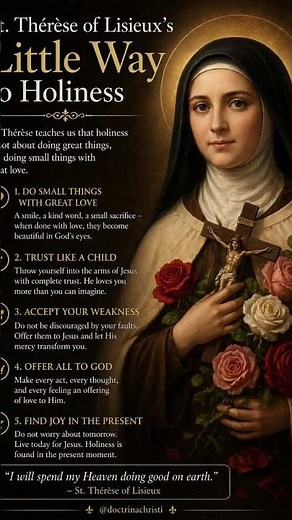 St. Thérèse of Lisieux’s Little Way to Holiness #god #fyp