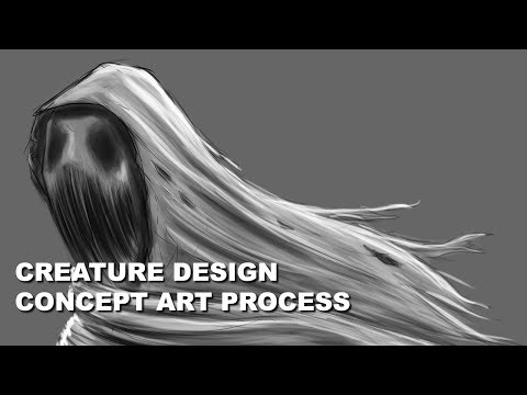 Creature Design Concept Art Process - Professional Workflow