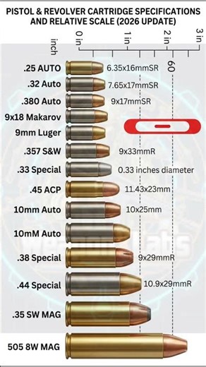 Bullet Sizes Explained 😳 From .25 to .50 Cal Comparison!