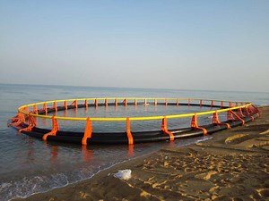 [Hot Item] 2024 Professional Net Cage HDPE Circular Floating Cage Frame with Net for Farming Fish