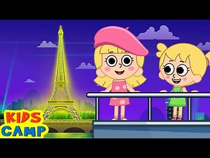 Elly In Paris🗼| Things To Do In Paris ✈️ | Educational Cartoons For Kids | KidsCamp