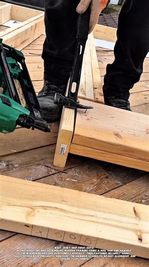 Smart Framing Technique | Fast Wood Assembly with Nail Gun.