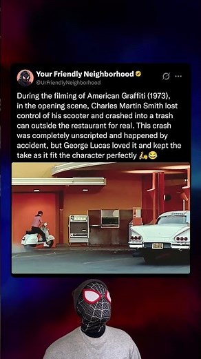 During the filming of American Graffiti (1973), George Lucas wasn't ready for Charles Martin Smith