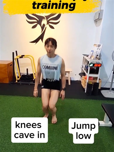 The commom problems you will face when doing jumping are your knees cave in (weak hip) and you dont dare to jump. With proper ACL rehab training, you should be able to jump high and knees point straight like her. Comment