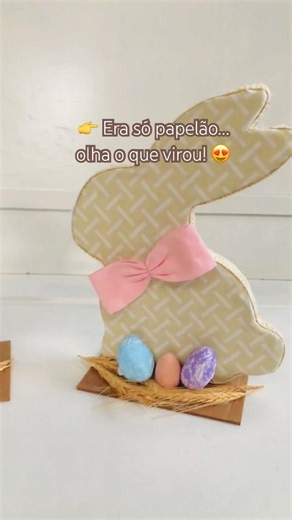 Era só um papelão e olha o que virou 😍