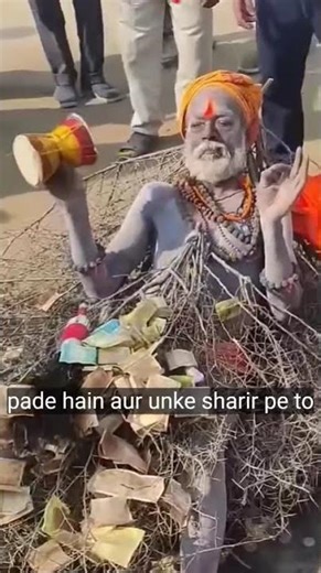 Devotion on Display: Sadhu Performs Intense Penance Amid Thorns