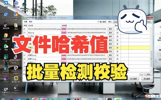 文件哈希值批量计算校验工具
