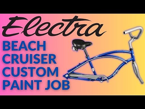 Complete beach cruiser custom PORSCHE paint job - DIY